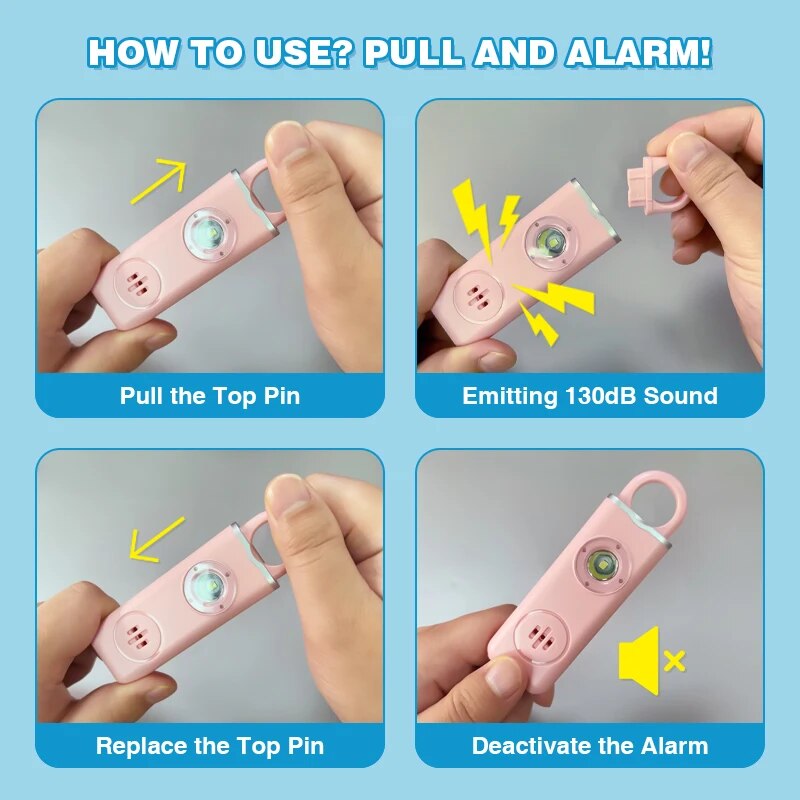 He Original Personal Safety Si - огляд і ціна Personal Alarm Keychain